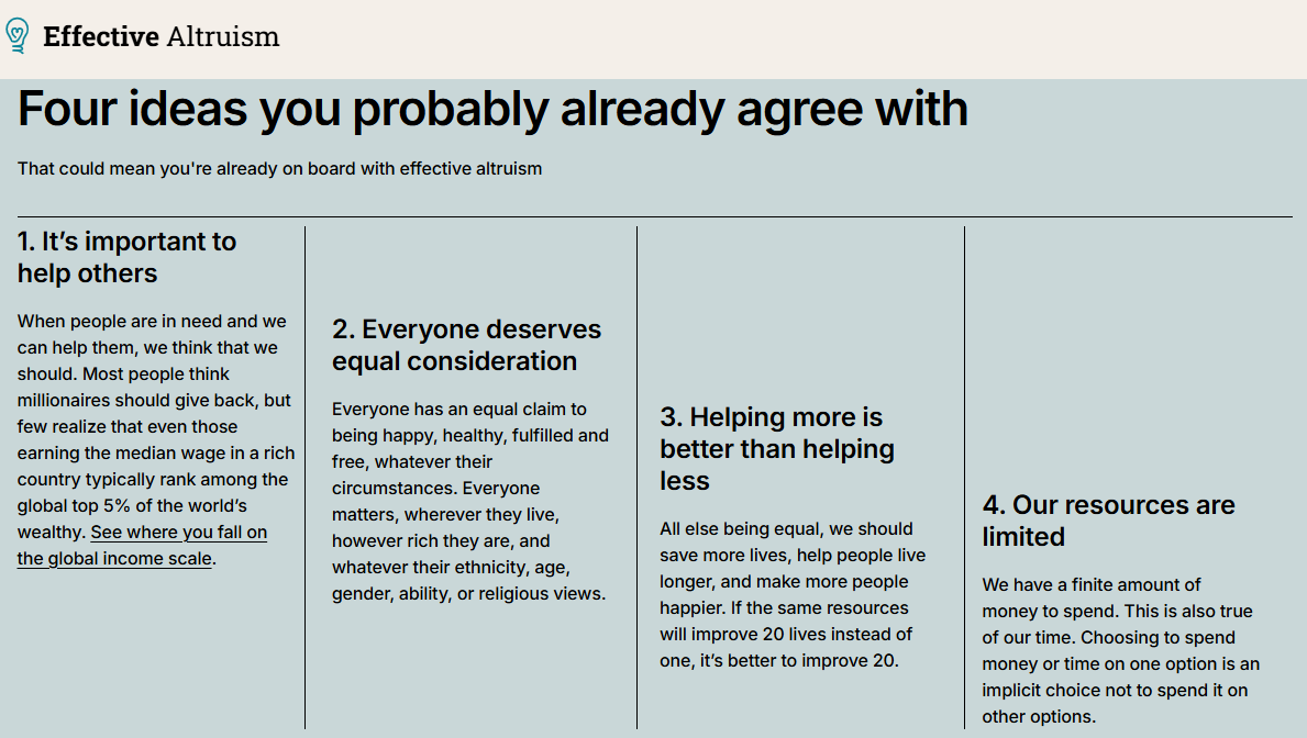 Cztery zasady efektywnego altruizmu